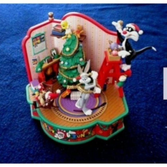 Warner Bros. Holiday Vintage Christmas Music Box 996 Looney Tunes